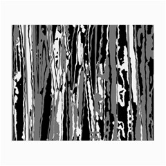 Black And White Abstract Linear Print Small Glasses Cloth