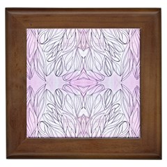 Pink Biro Repeats I Framed Tile