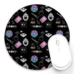 Small Witch Round Mousepads