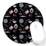 Small Witch Round Mousepads Front