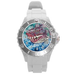 Wth Shark Round Plastic Sport Watch (l)