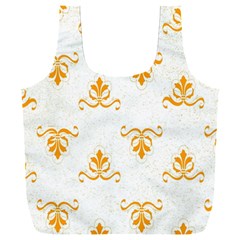 White With Orange Fdl Full Print Recycle Bag (xxxl)