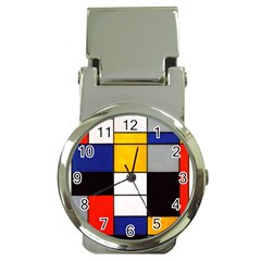 Composition A By Piet Mondrian Money Clip Watches by maximumstreetcouture