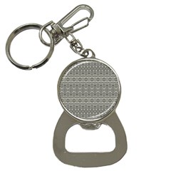 Abstract Silver Ornate Decorative Pattern Bottle Opener Key Chain by dflcprintsclothing