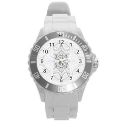 Mono Repeats I Round Plastic Sport Watch (l)
