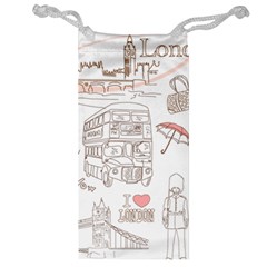 London-paris-drawing-vector-london-comics Jewelry Bag by Sudhe
