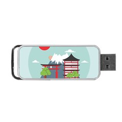 Japan-landmark-landscape-view Portable Usb Flash (one Side)