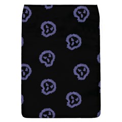 Purple Skulls On Dark Background Removable Flap Cover (l) by SychEva