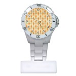 Pattern-carrot-pattern-carrot-print Plastic Nurses Watch Front