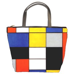 Composition A By Piet Mondrian Bucket Bag by impacteesstreetweareight