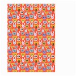 Cute Faces Of Dogs And Cats With Glasses Large Garden Flag (Two Sides) Back