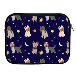 Terrier Cute Dog With Stars Sun And Moon Apple iPad 2/3/4 Zipper Cases Front