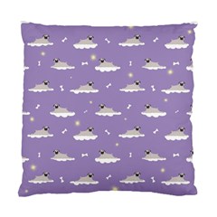 Pug Dog On A Cloud Standard Cushion Case (two Sides)