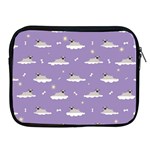 Cheerful Pugs Lie In The Clouds Apple iPad 2/3/4 Zipper Cases Front