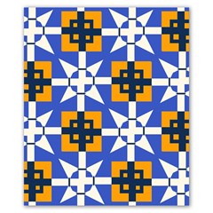 Shapes On A Blue Background                                                       Poster 20  X 24 