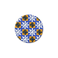 Shapes On A Blue Background                                                           Golf Ball Marker