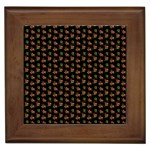 Cute Deer Pattern Black Framed Tile Front