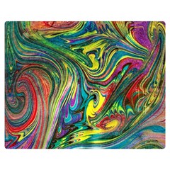 Intricate Painted Swirls Double Sided Flano Blanket (medium) 