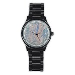 Convoluted patterns Stainless Steel Round Watch Front