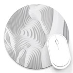 Illusion Waves Round Mousepads Front