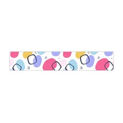Abstract Multicolored Shapes Flano Scarf (mini)
