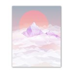 Mountain Sunset above Clouds Poster 16  x 20  Front