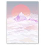 Mountain Sunset above Clouds Poster 18  x 24  18 x24  Poster - 1