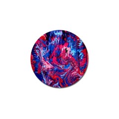 Painted Feathers Golf Ball Marker