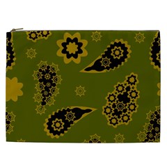 Floral Pattern Paisley Style Paisley Print  Doodle Background Cosmetic Bag (xxl) by Eskimos