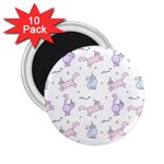 Unicorn Cats Pattern 2 2.25  Magnets (10 pack)  Front