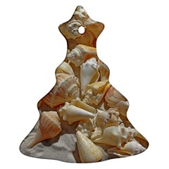 Sea-shells Bg Christmas Tree Ornament (two Sides) by SomethingForEveryone