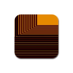Gradient Rubber Square Coaster (4 Pack)
