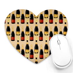 Champagne For The Holiday Heart Mousepads