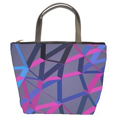 3d Lovely Geo Lines Bucket Bag by Uniqued
