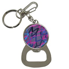 3d Lovely Geo Lines Bottle Opener Key Chain by Uniqued