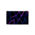 3d Lovely Geo Lines  V Cosmetic Bag (Small) Back
