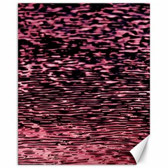 Pink  Waves Flow Series 11 Canvas 16  X 20 