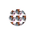 Fashion Faces Golf Ball Marker Front
