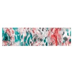 Colorful Spotted Reptilian Coral Satin Scarf (Oblong) Front