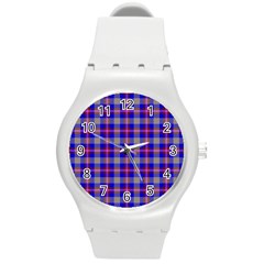 Tartan 2 Round Plastic Sport Watch (m) by tartantotartanspink2