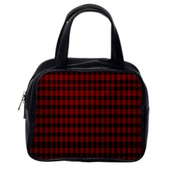 Tartan Red Classic Handbag (one Side) by tartantotartansreddesign2