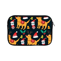 Funny Christmas Pattern Background Apple Ipad Mini Zipper Cases by Jancukart