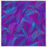 Leaf-pattern-with-neon-purple-background Canvas 20  x 20  19 x19.27  Canvas - 1