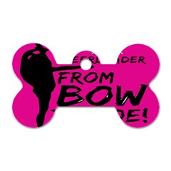 Bow To Toe Cheer Dog Tag Bone (one Side) by artworkshop