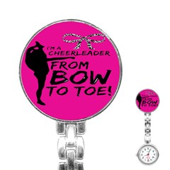 Bow To Toe Cheer Stainless Steel Nurses Watch by artworkshop