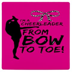 Bow To Toe Cheer Uv Print Square Tile Coaster  by artworkshop