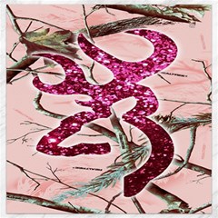 Browning Deer Glitter Canvas 12  X 12 