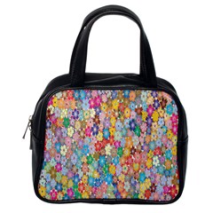Floral Flowers Classic Handbag (one Side) by artworkshop