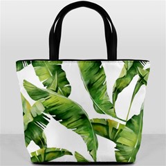 Sheets Tropical Plant Palm Summer Exotic Bucket Bag