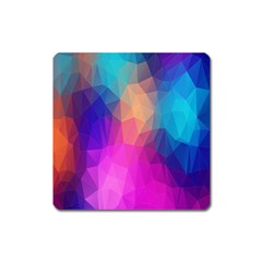 Triangles Polygon Color Square Magnet